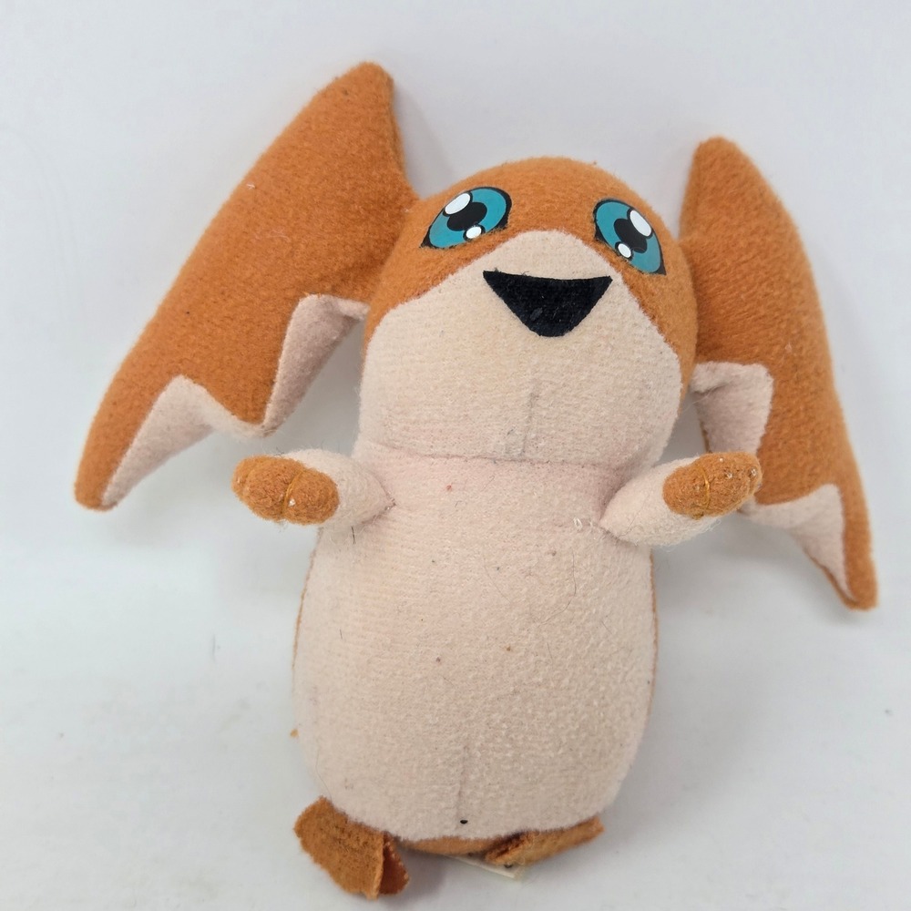 Vintage 2002 Digimon Patamon‎ #5 Plush Dairy Queen DQ Promotional Toy Orange